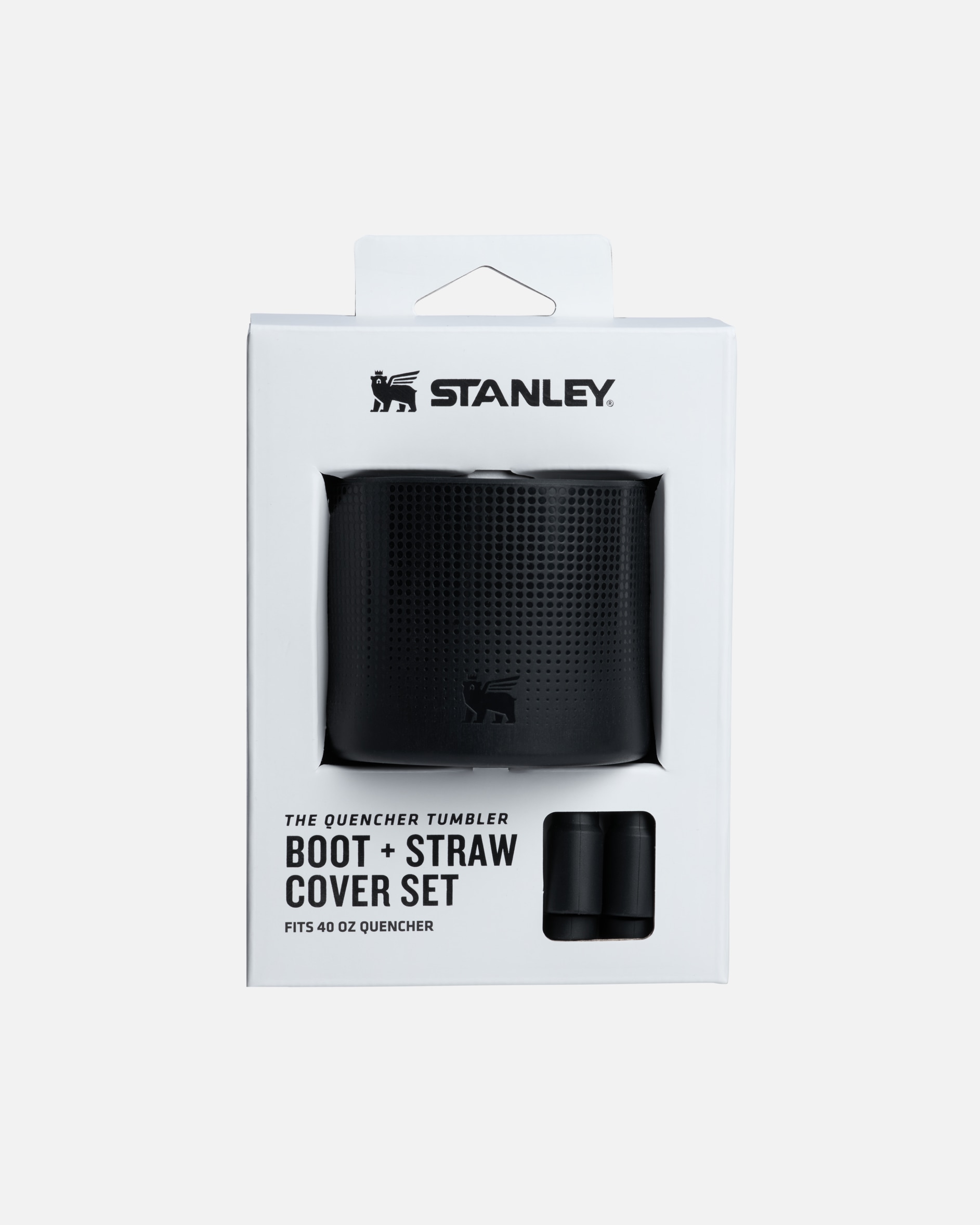 Trinkflasche für Unisex Stanley 1913 THE QUENCHER TUMBLER BOOT 1,18L + STRAW COVER Black