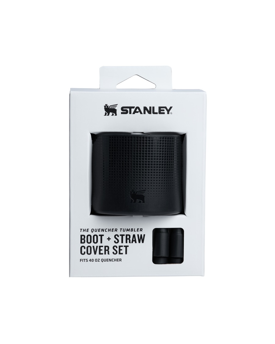 Stanley 1913 THE QUENCHER TUMBLER BOOT 1,18L + STRAW COVER Black Schwarz