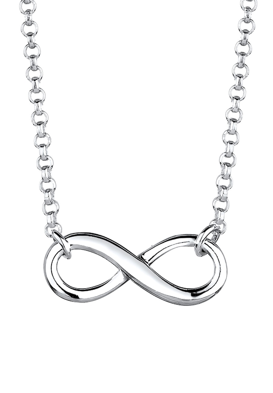 Elli Halskette Infinity Symbol Unendlichkeit 925 Silber silberfarben Damen