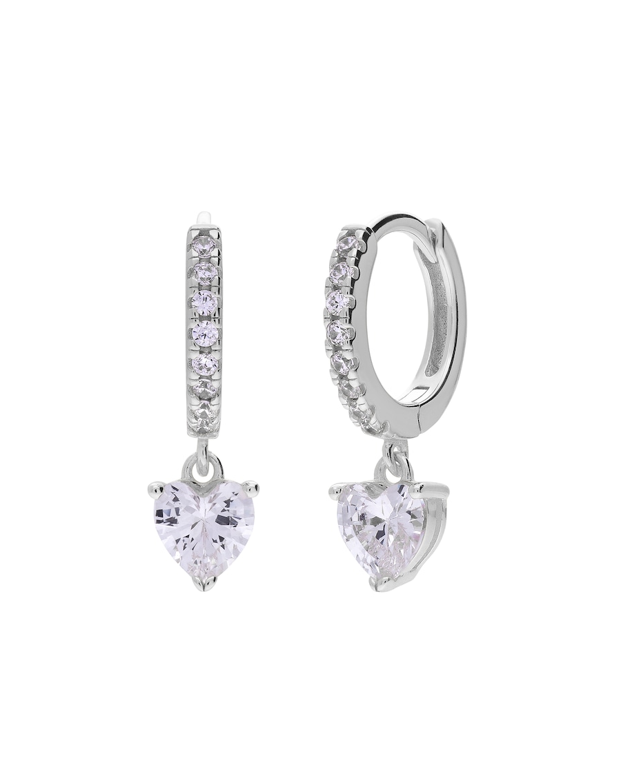 Lucardi Ohrringe 925 Silber - Silberfarbig Damen