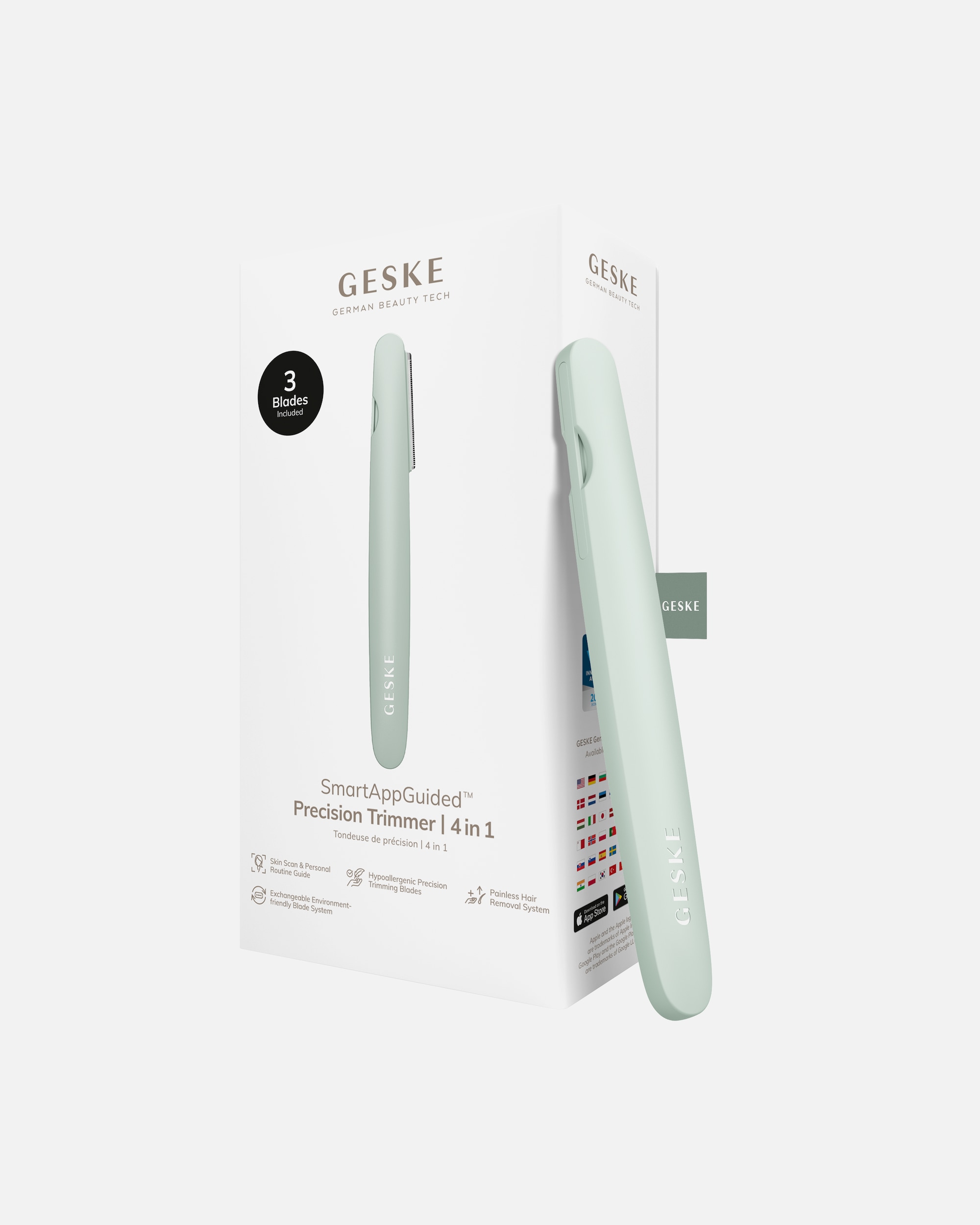Enthaarungstool für Unisex GESKE GESKE Precision Trimmer | 4 in 1 | zur einfachen Haarentfernung Green