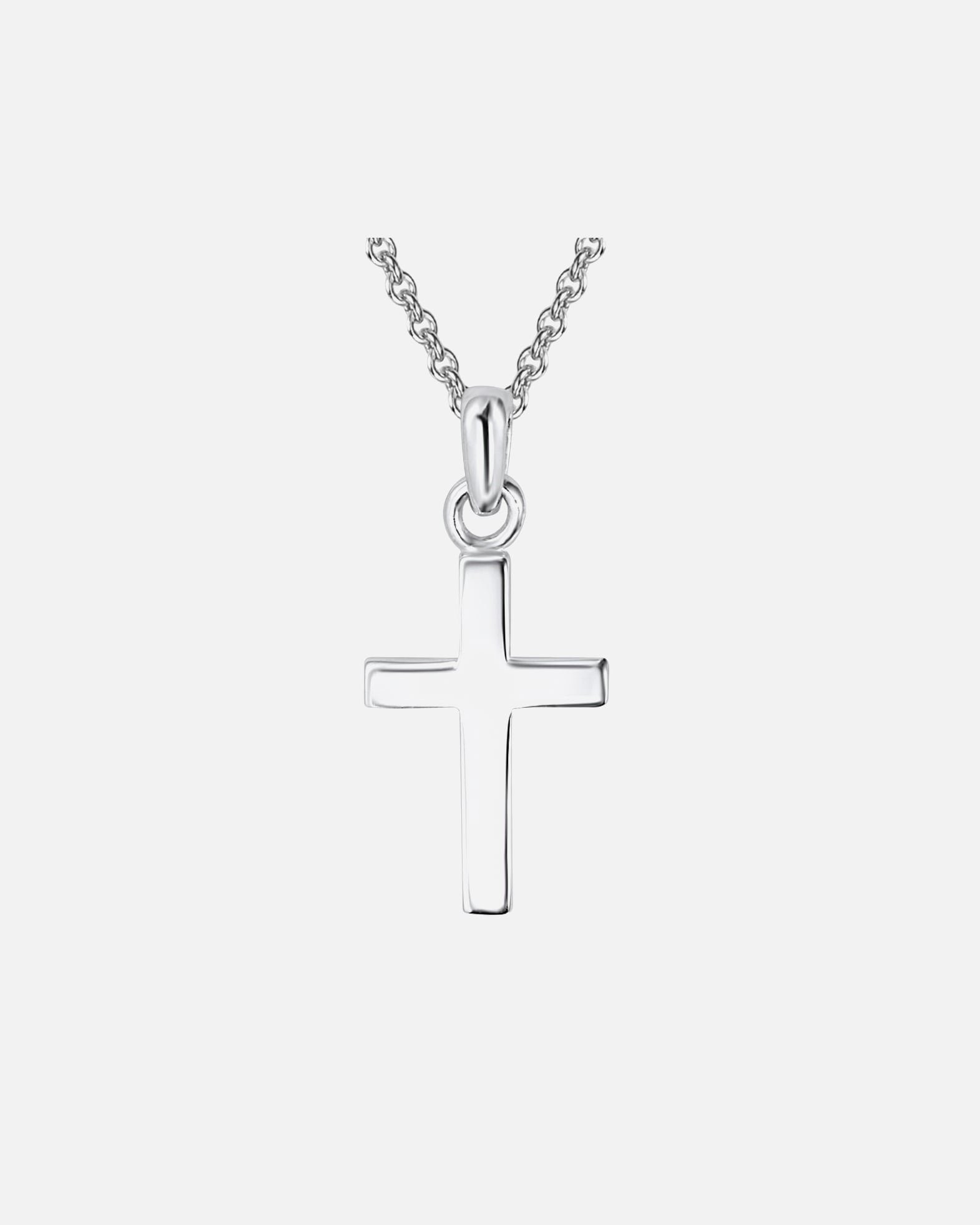 Halskette für Weiblich Rafaela Donata Halskette Kreuz Sterling Silber in Silber 42,0 cm Basiskette + 5,0 cm Verlängerung