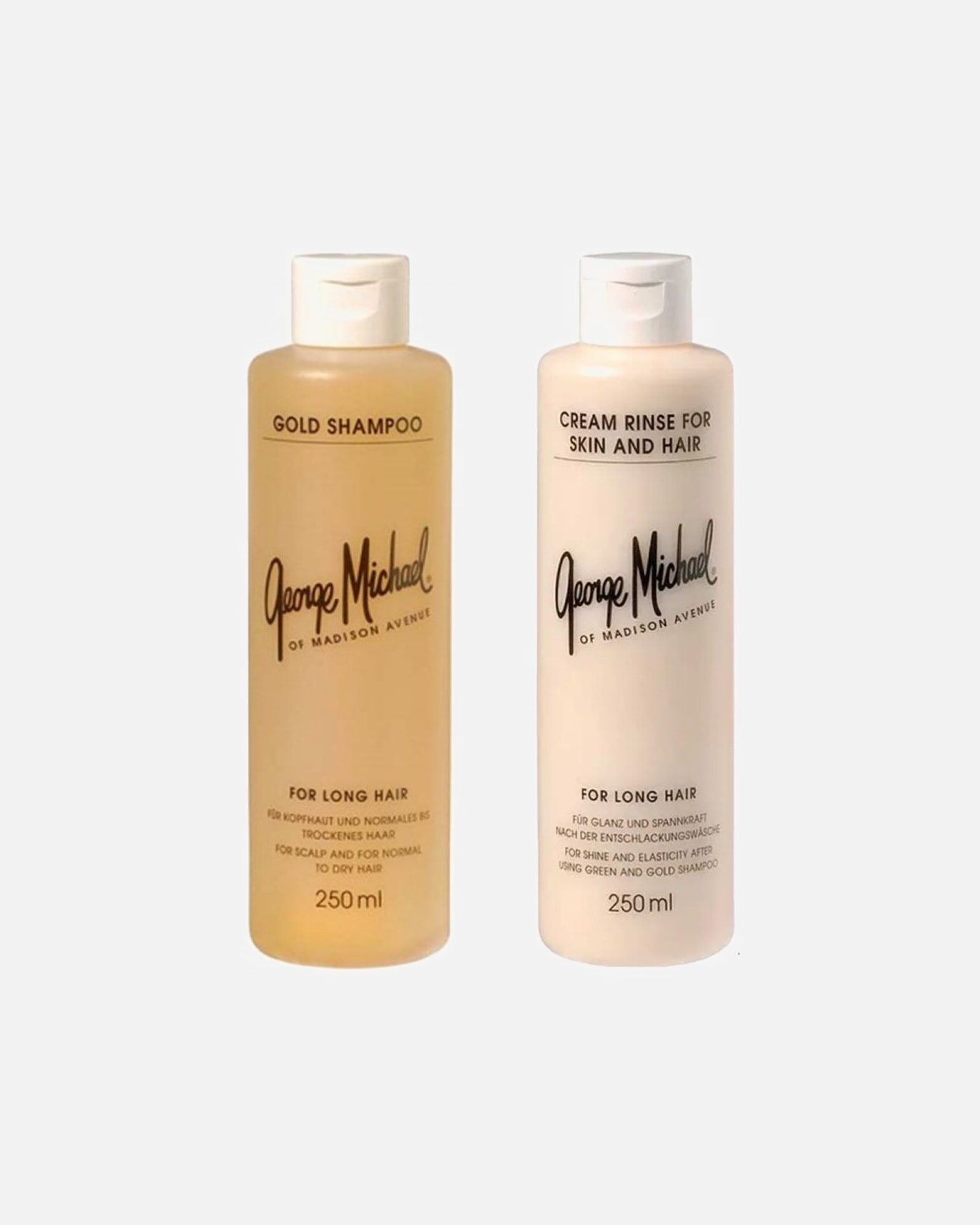 Haarpflegeset für Weiblich George Michael Gold Shampoo + Cream Rinse for Skin & Hair Bundle 1 Stück