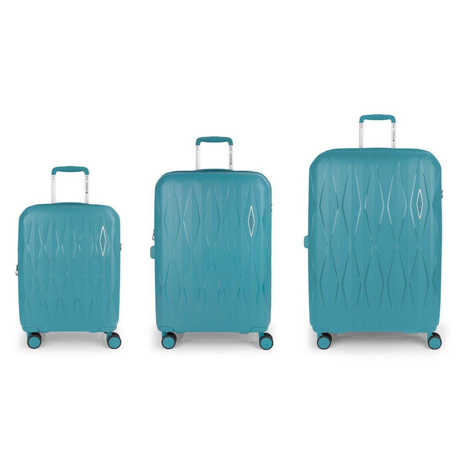 Gabol Infinity 4 Rollen Kofferset 3-teilig mit Dehnfalte turquesa Grau Herren