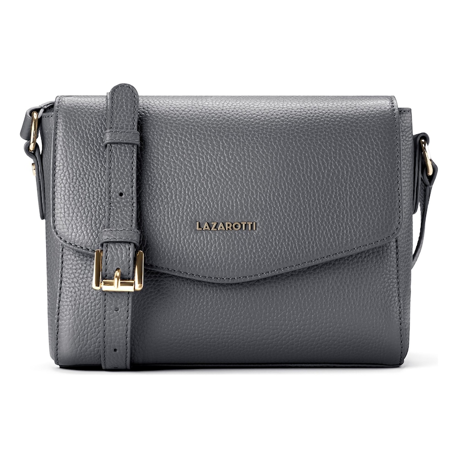 Lazarotti Bologna Leather Umhängetasche grey Grau Damen