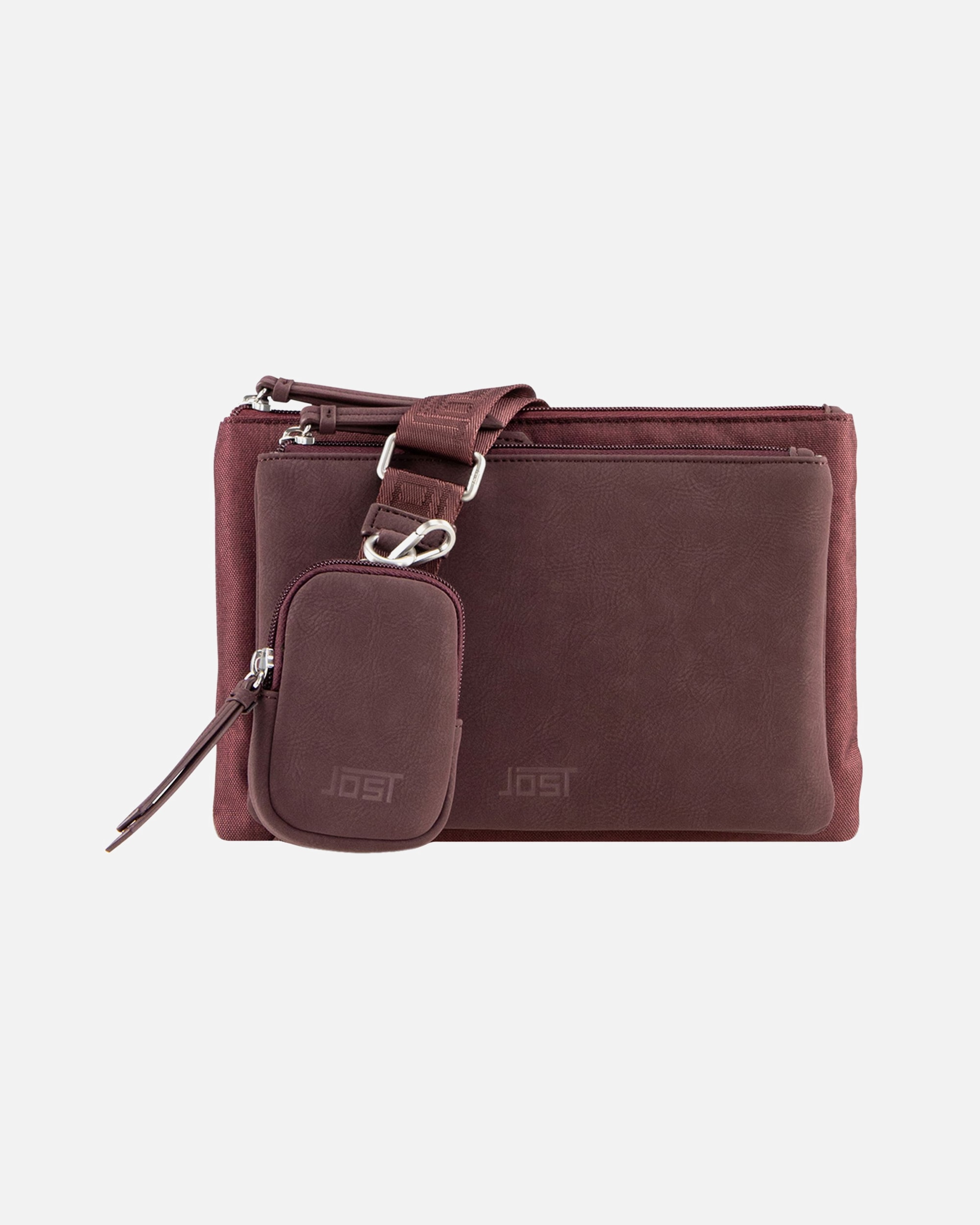 Clutch für Weiblich Jost Andoya Umhängetasche wine