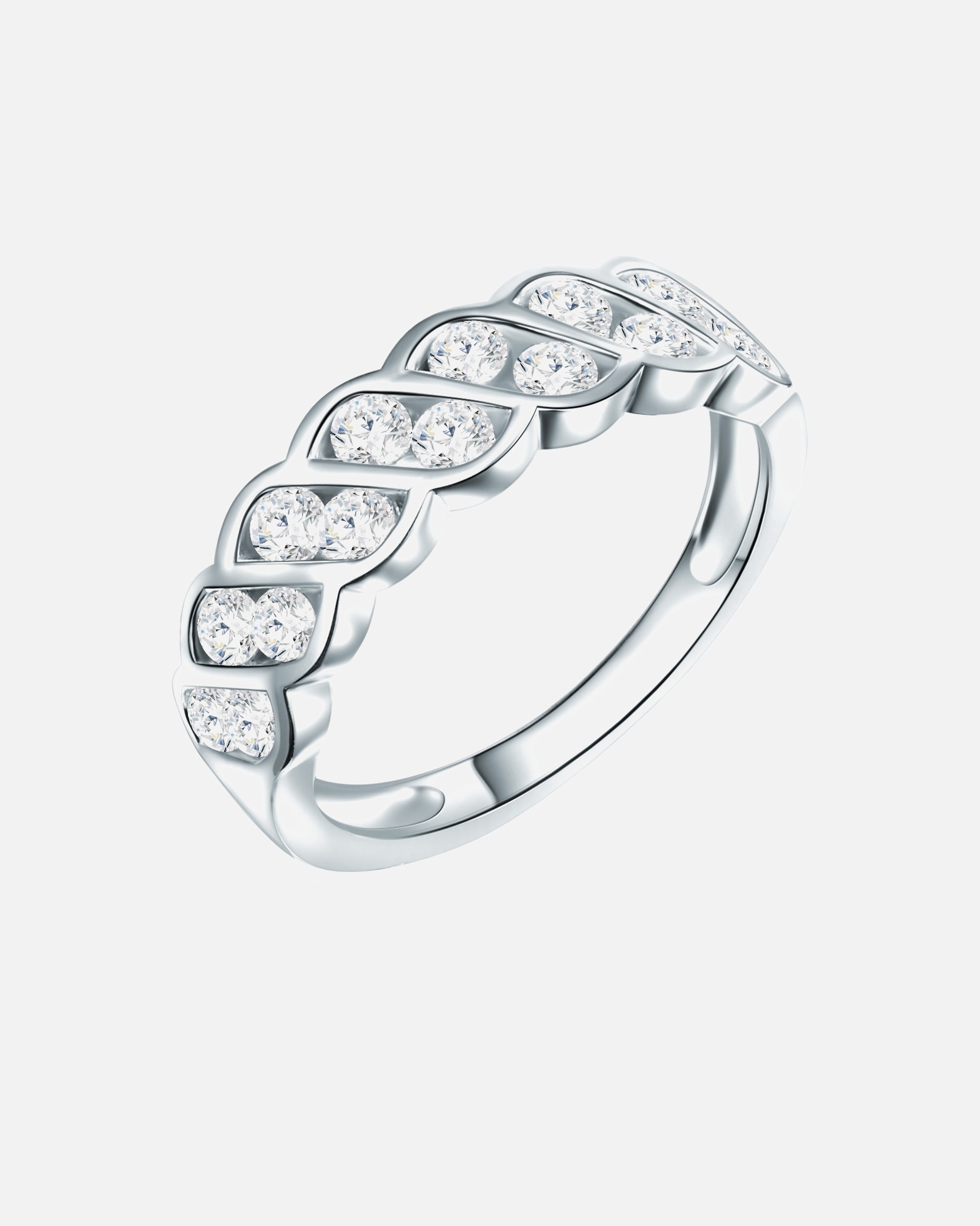 Ring für Weiblich Rafaela Donata Ring Sterling Silber Zirkonia in Silber 52