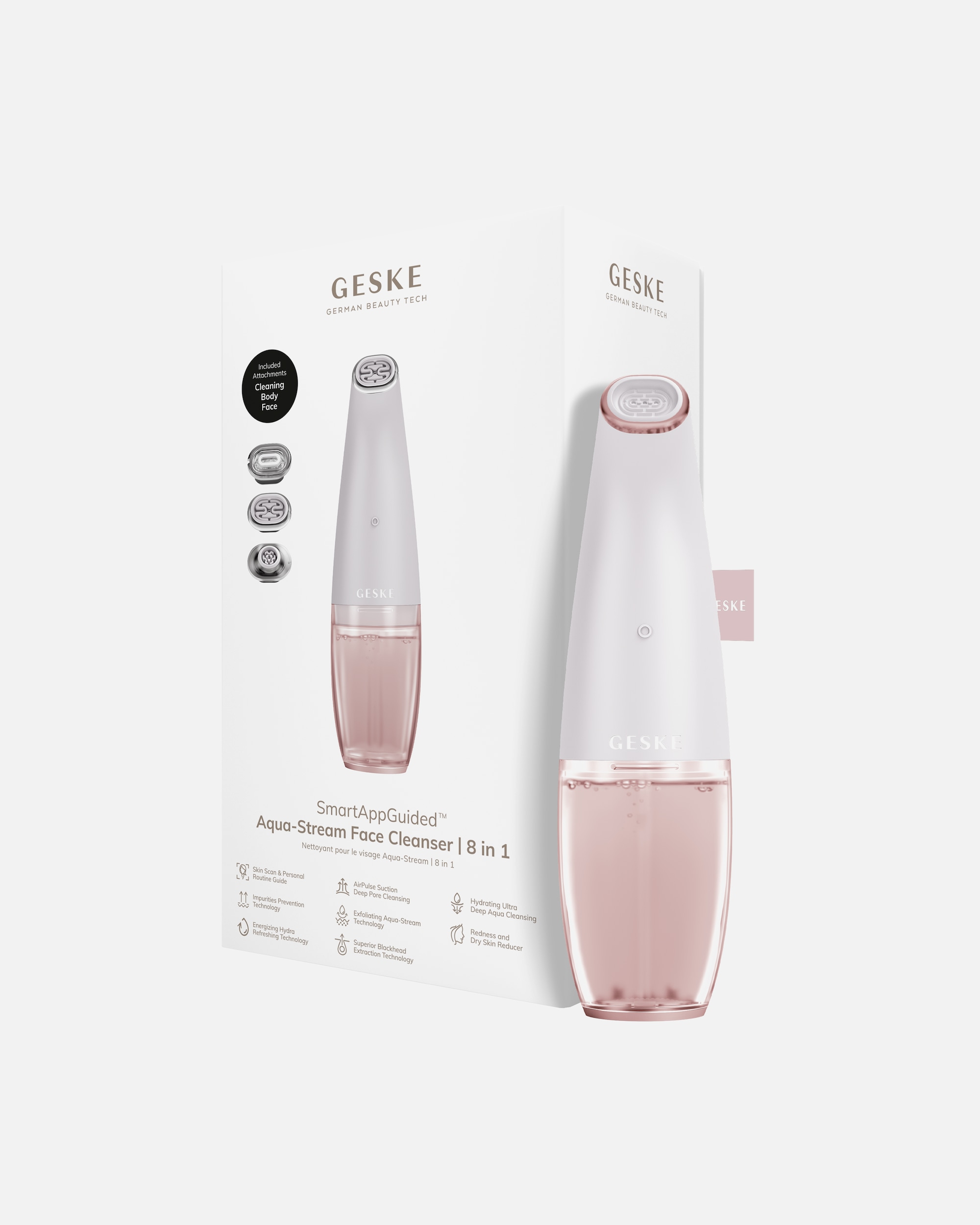 Multifunktionsgerät für Unisex GESKE GESKE SmartAppGuided™ Aqua-Stream Face Cleanser | 8 in 1 Starlight