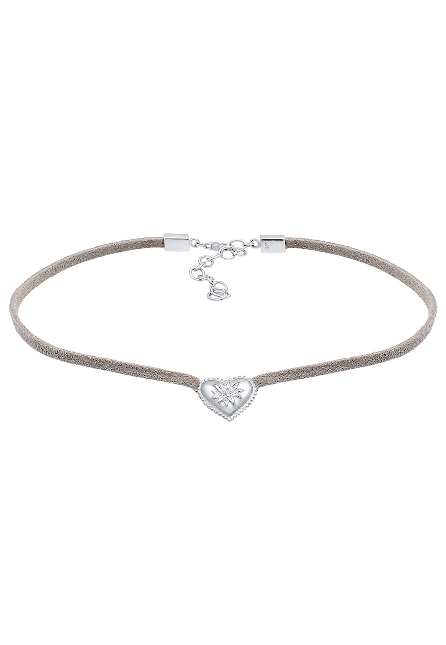 Elli Choker Herz Edelweiss 925 Sterling Silber 32 Damen