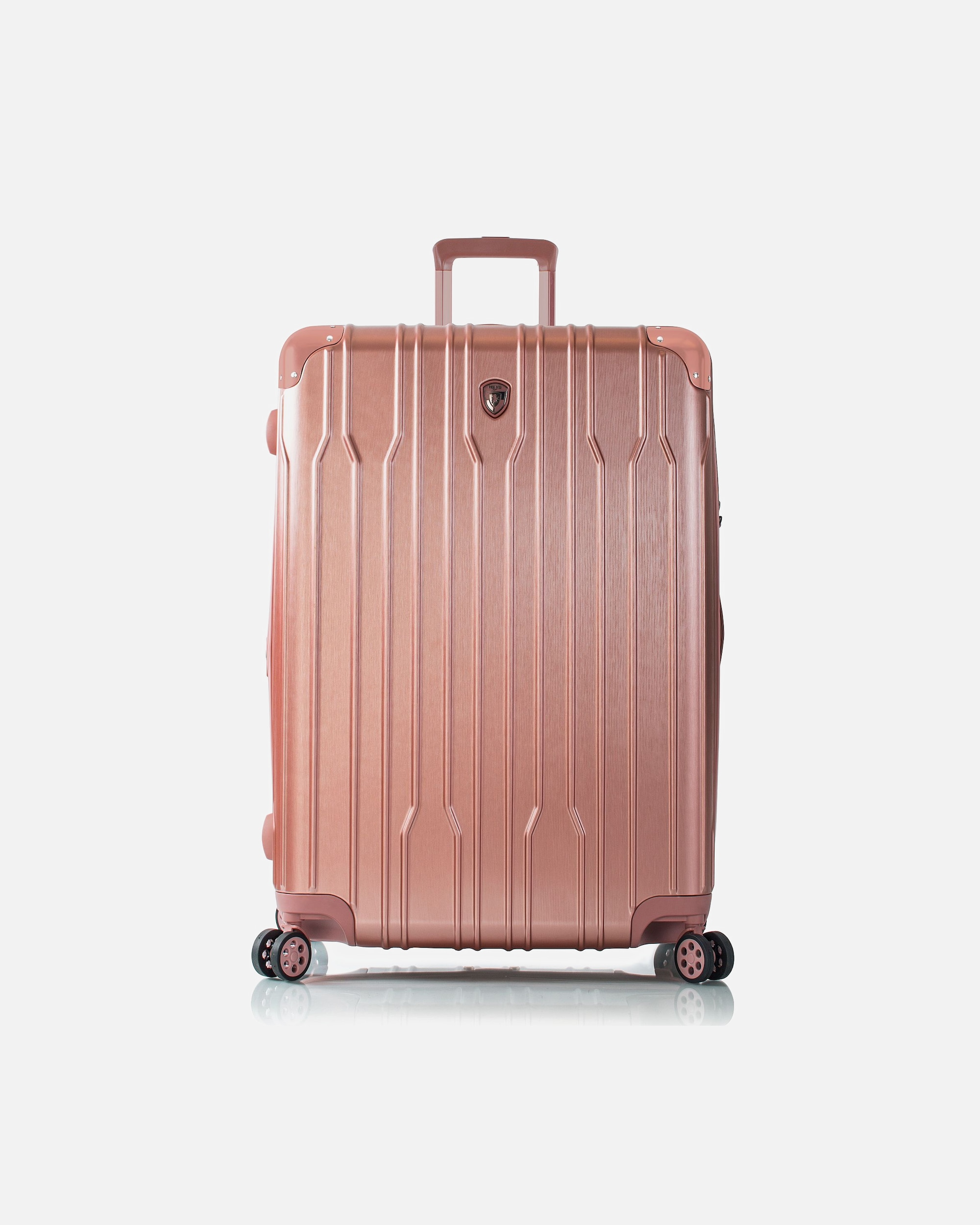 Koffer für Männlich Heys Xtrak 4 Rollen Trolley L 76 cm mit Dehnfalte rose gold