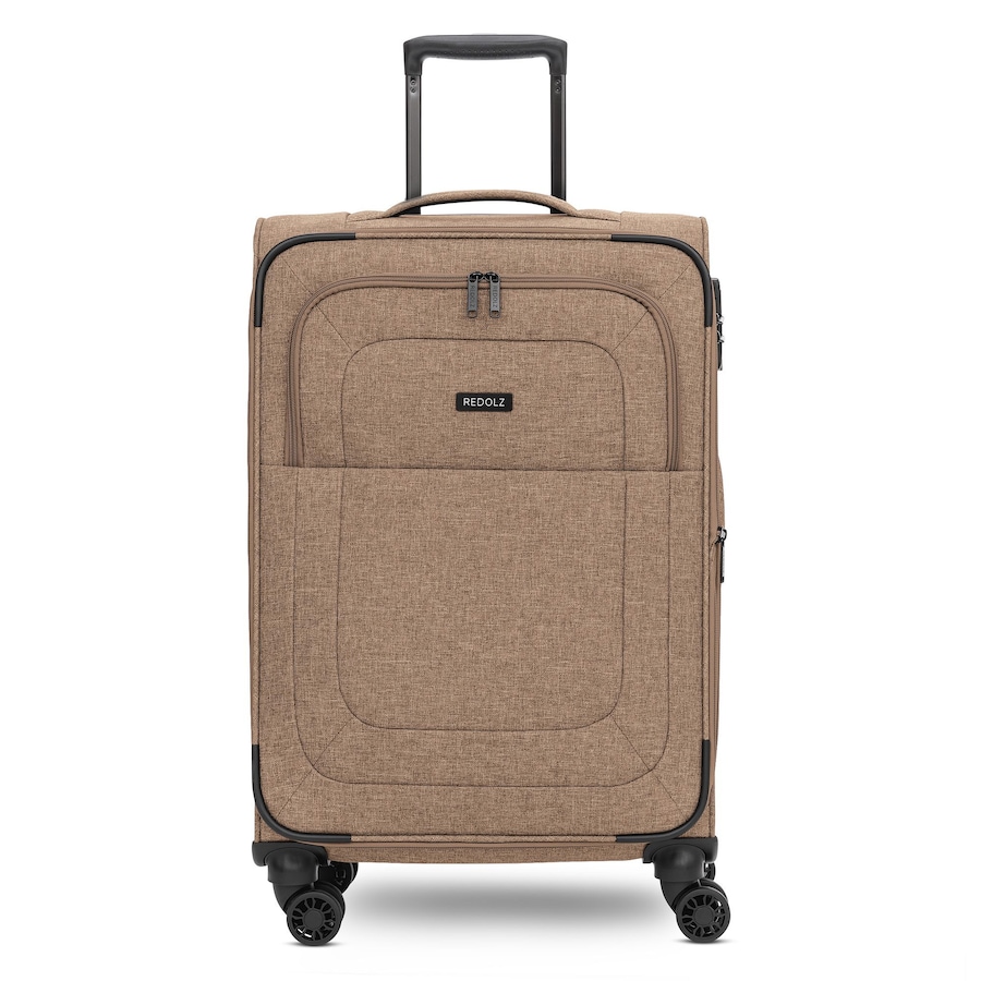 Redolz Essentials 12 MEDIUM 4-Rollen Trolley 67 cm mit Dehnfalte coffee Braun Herren