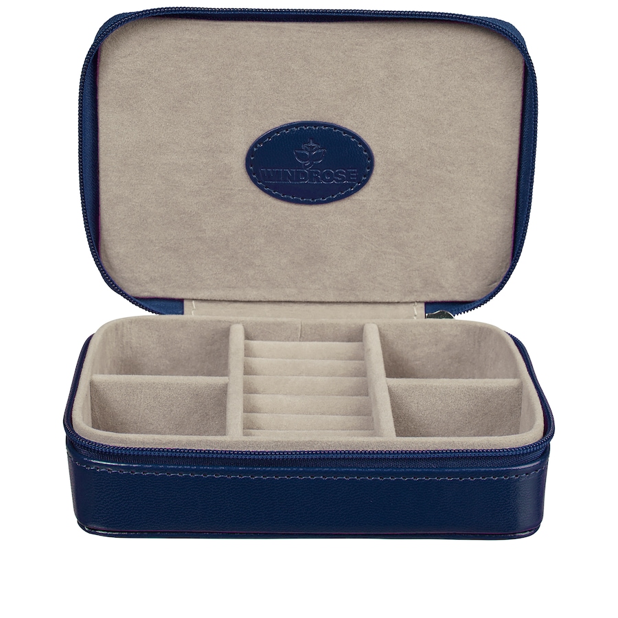Windrose Schmuckkästchen merino Charmbox klein Dunkelblau Schwarz Damen