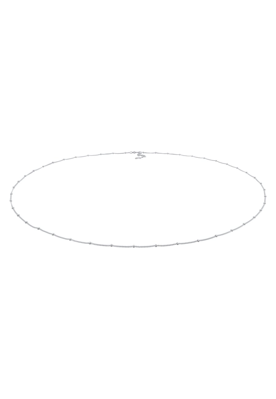 Elli Schmuckzubehör Taillenkette Body Chain Kugelkette 925 Silber silberfarben Damen