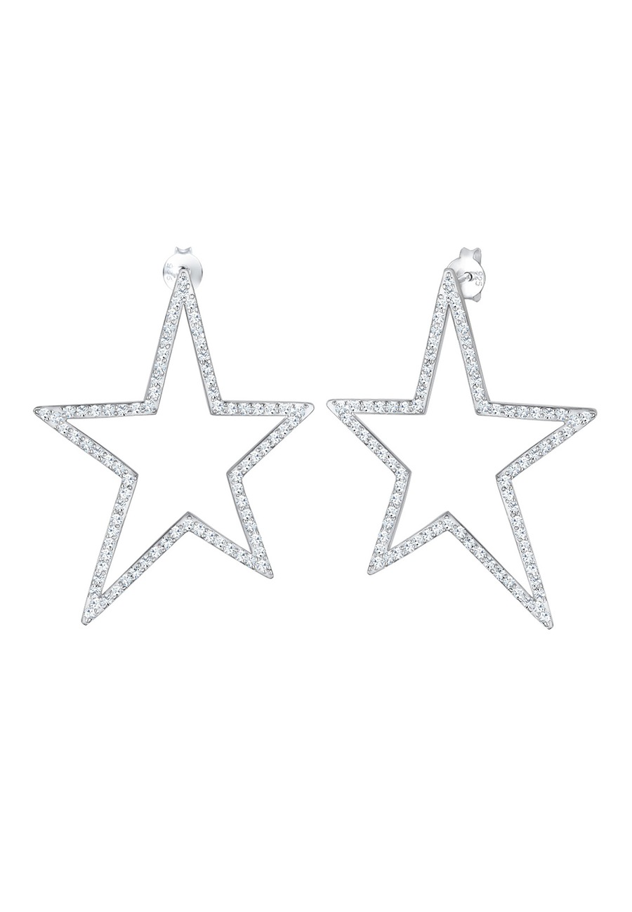 Elli Hänger Stern Kristalle 925 Silber OneSize Damen
