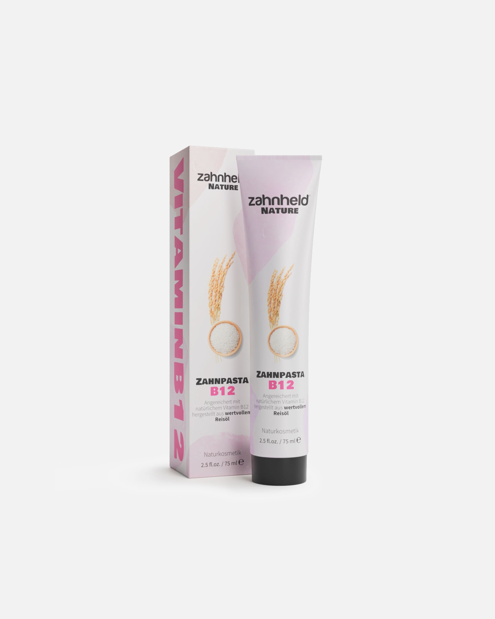 Zahnpasta für Unisex zahnheld Default Brand Line Nature Zahnpasta B12 (75 ml) – mit Vitamin B12 für Vegetarier:innen & Veganer:innen, fluoridfrei, vegan 75 ml