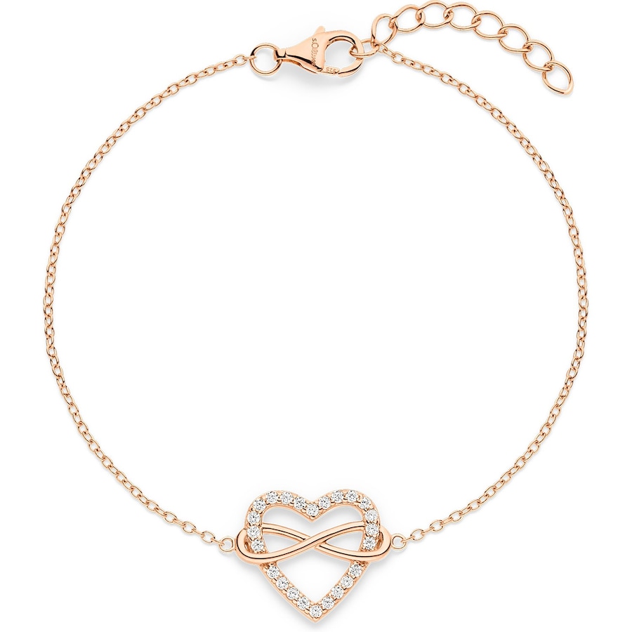 s.Oliver Armband 925er Silber roségold, silber Damen