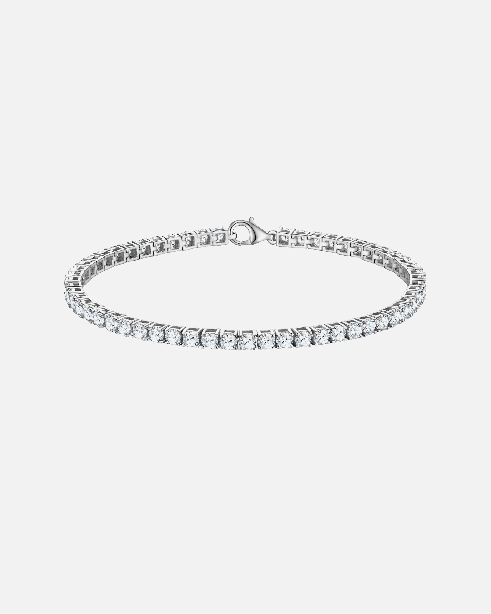 Armband für Weiblich Trilani Armband aus Sterling Silber in silber mit Zirkonia 19 cm