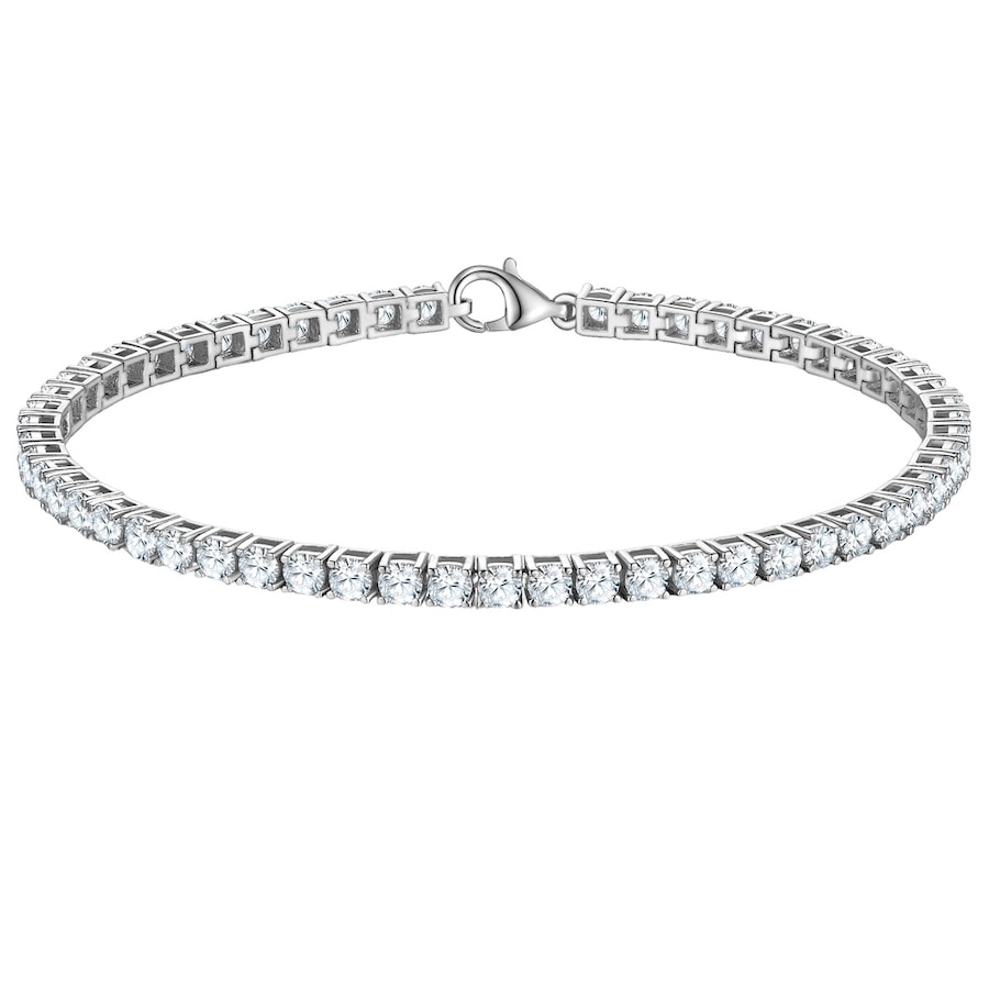 Trilani Armband aus Sterling Silber in silber mit Zirkonia 17 cm Damen
