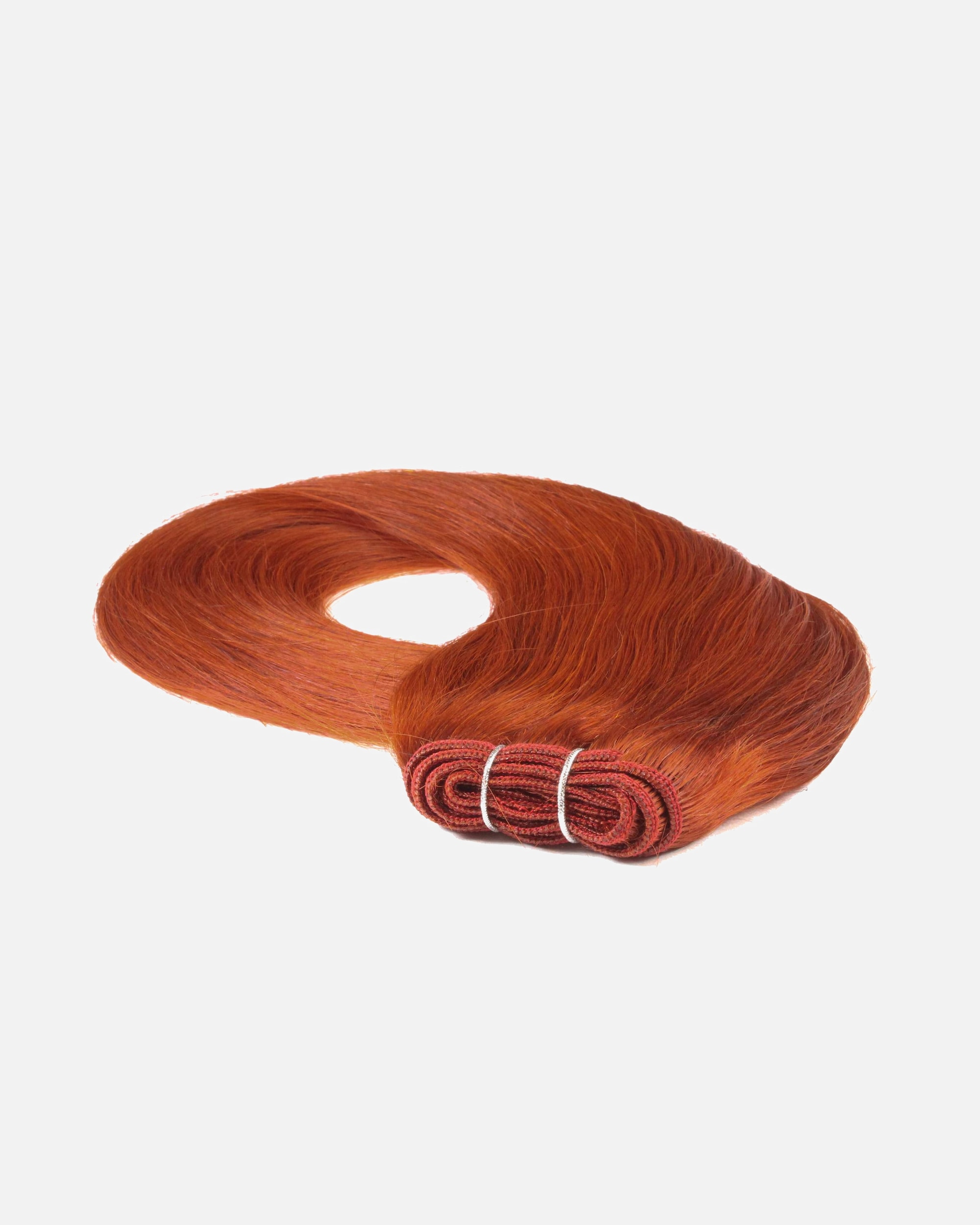 für Unisex Tresse Extensions Echthaar #8/43 Hellblond Rot-Gold 100g 60cm