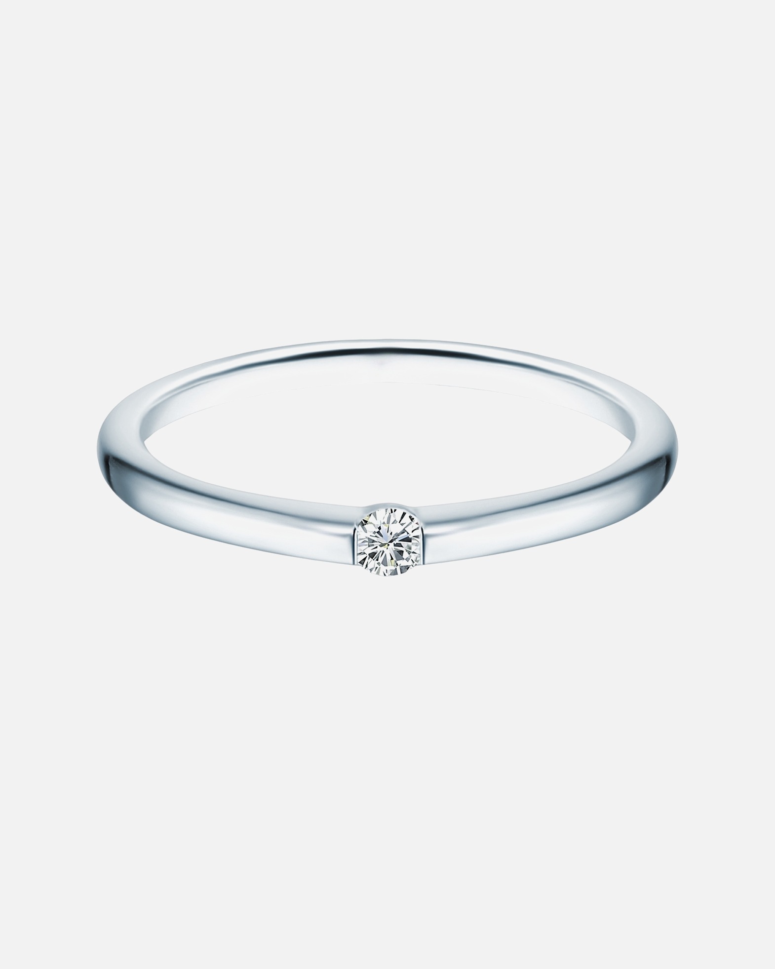 Ring für Weiblich Trilani Ring aus Sterling Silber in silber mit Zirkonia 50
