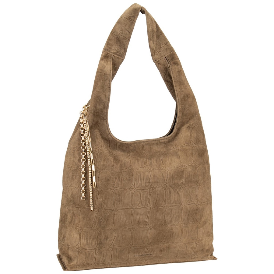 FREDsBRUDER Handtasche Velvet Wild Hobo Khaki Grau Damen
