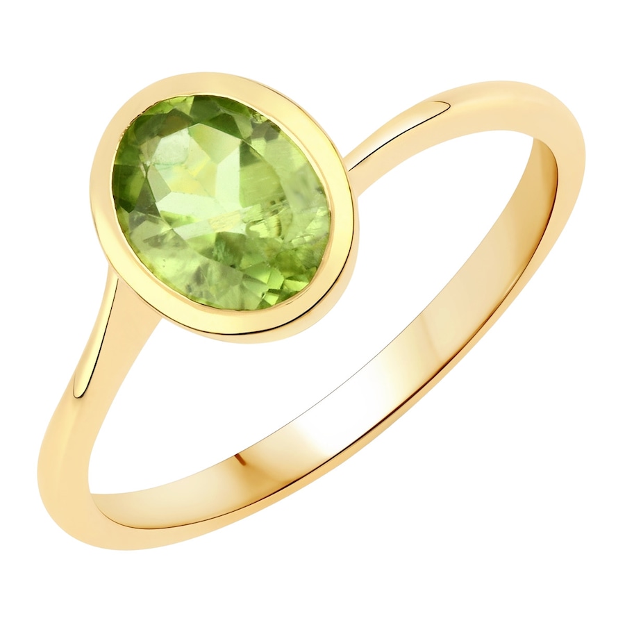 Rafaela Donata Ring Sterling Silber Peridot in Gelbgold 54 Damen
