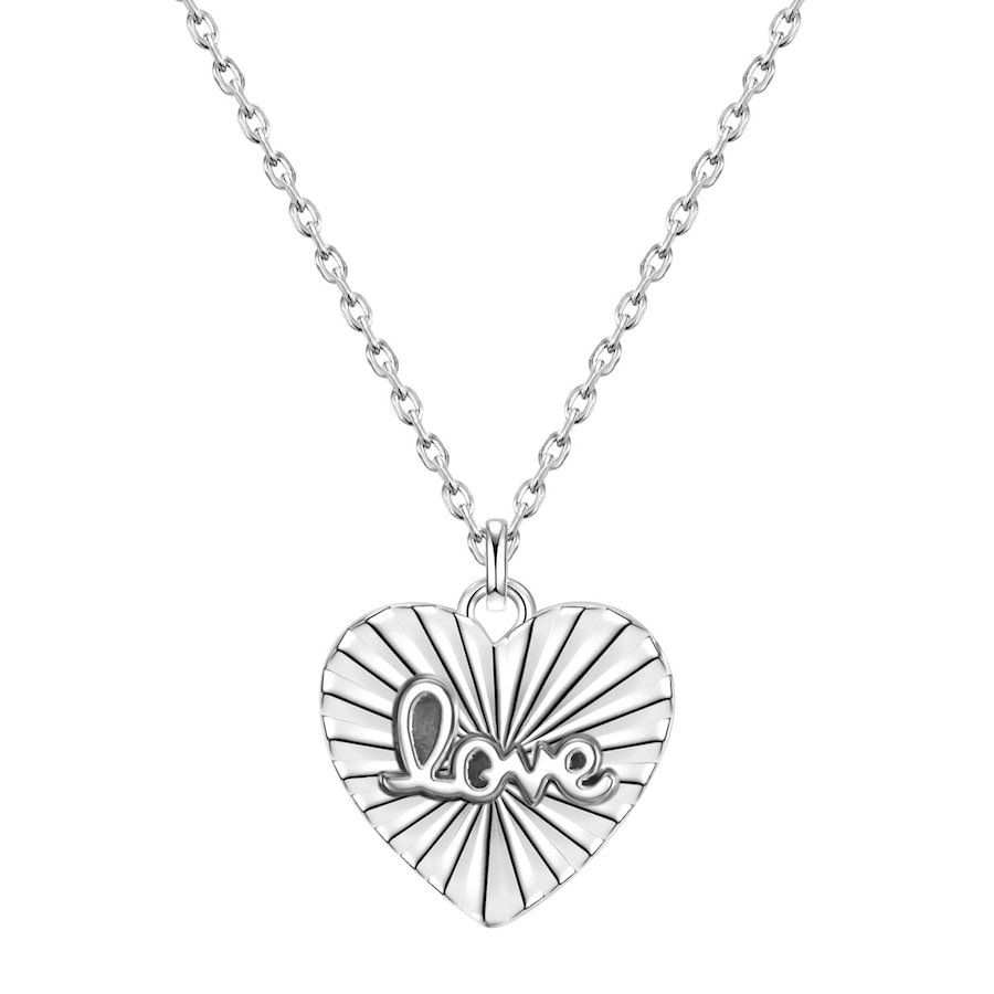 Glanzstücke München Halskette Herz Sterling Silber in 43,0 cm Basiskette + 5,0 Verlängerung Damen