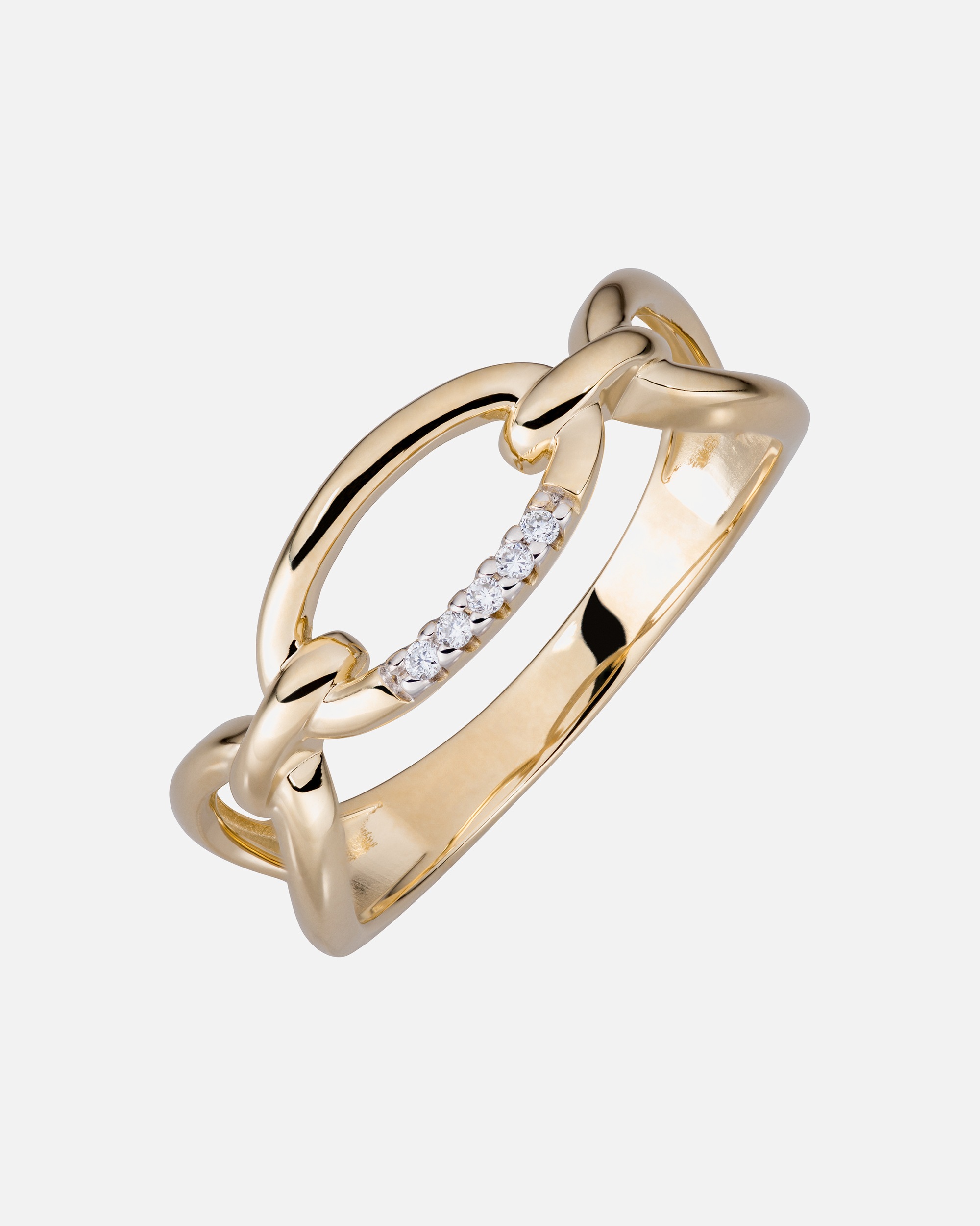 Ring für Weiblich Orolino Ring 585/- Gold Brillant weiß 0,025ct. 060 (19,1)
