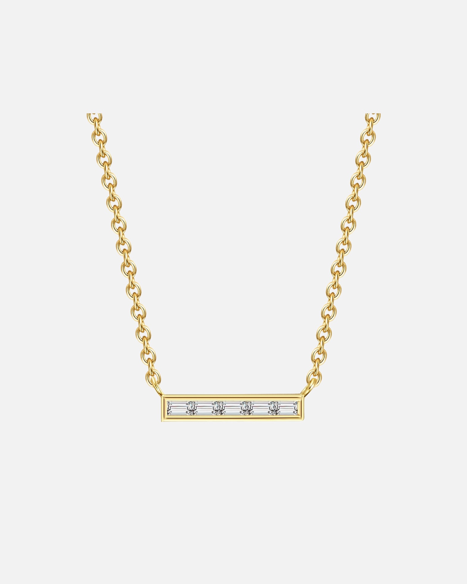 Halskette für Weiblich Glanzstücke München Halskette Sterling Silber Zirkonia in Gelbgold 40,0 cm Basiskette + 5,0 cm Verlängerung
