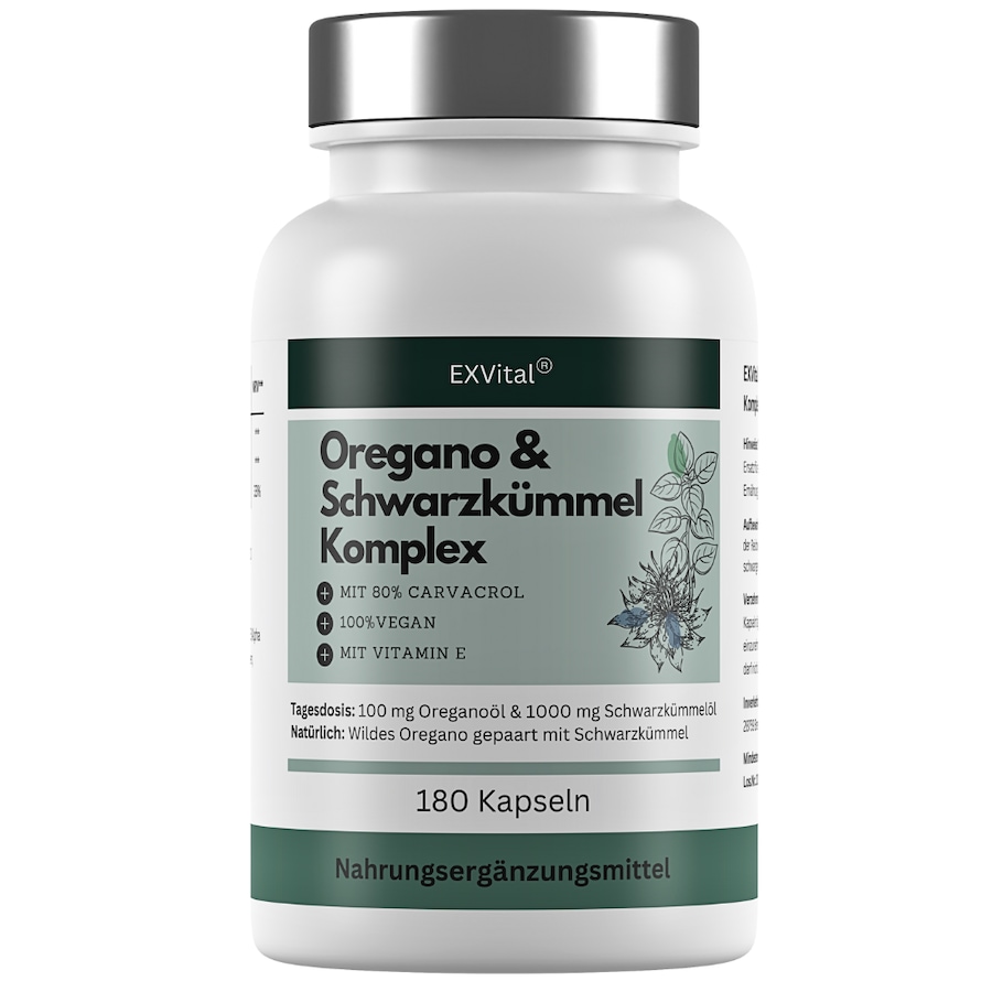 EXVital Oregano- Schwarzkümmelöl Komplex Kapseln 198 g