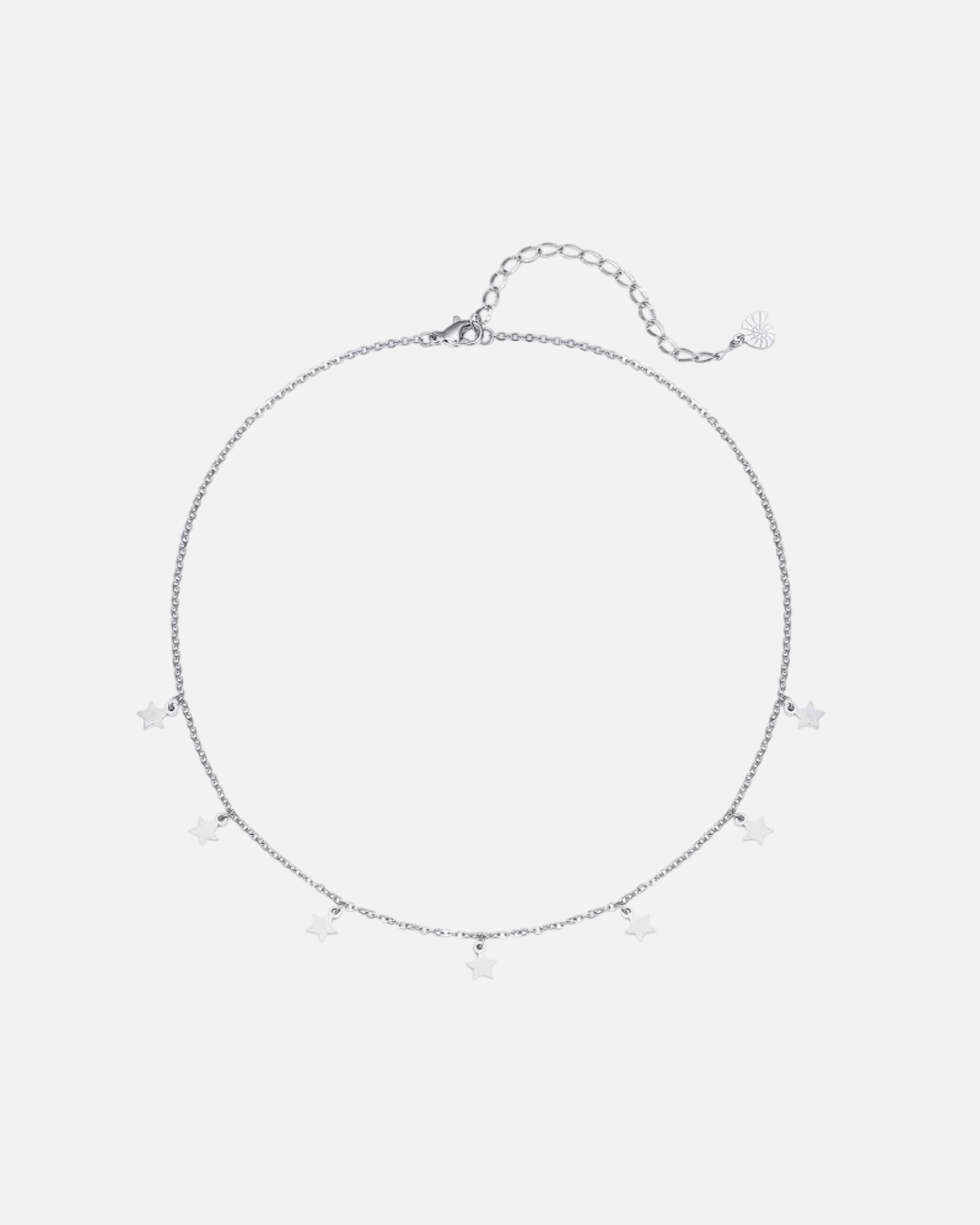 Halskette für Weiblich Hey Happiness Default Brand Line Delicate Star – Stern Halskette – Edelstahl, wasserfest Silber