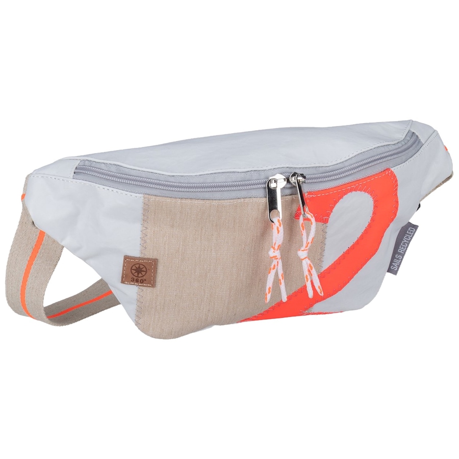 360Grad Gürteltasche Knoten Weiss/Sand/Zahl Orange Nude