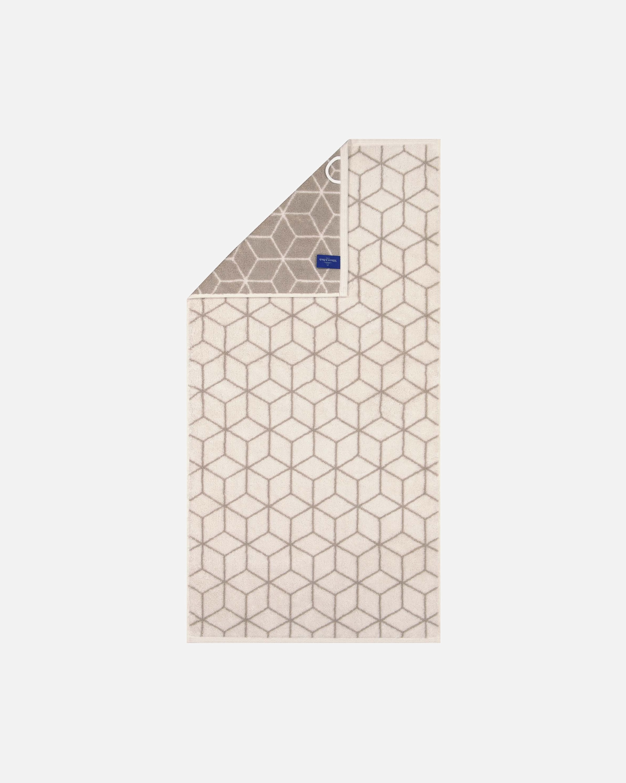 Handtuch für Unisex Villeroy & Boch Gästetuch 1er Pack 'Gästetuch Carré' Creme/Taupe