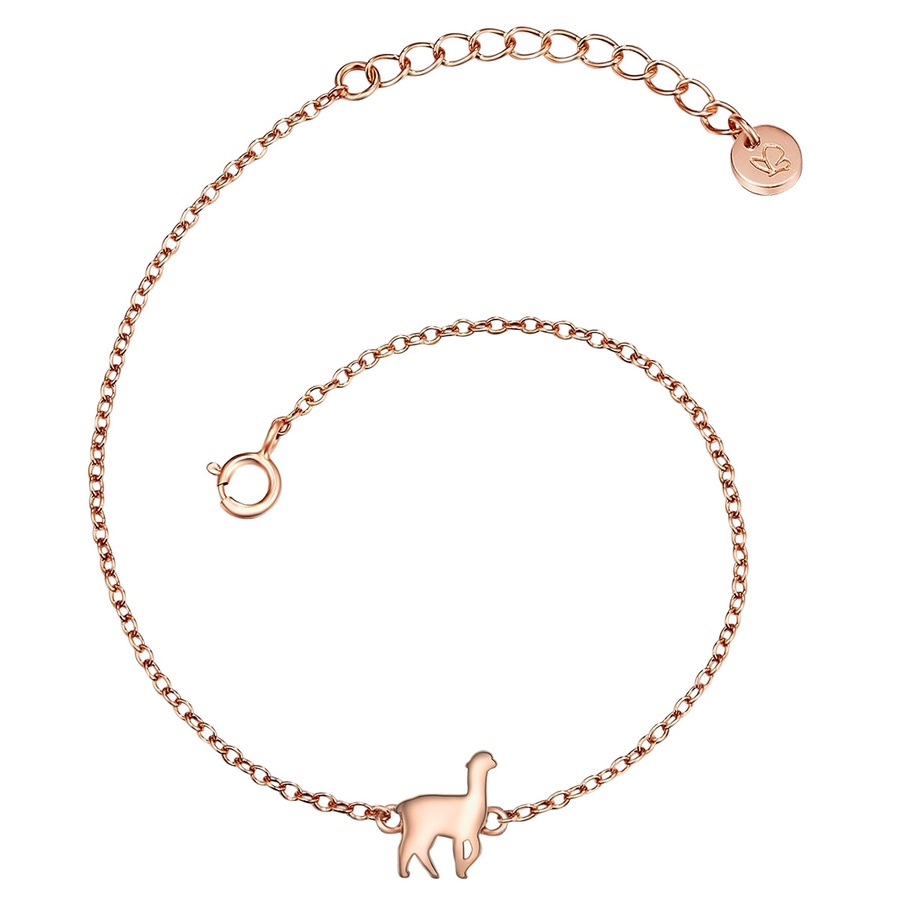 Glanzstücke München Armband Alpaka Sterling Silber in Roségold 17,0 cm Basislänge + 3,0 Verlängerung Damen