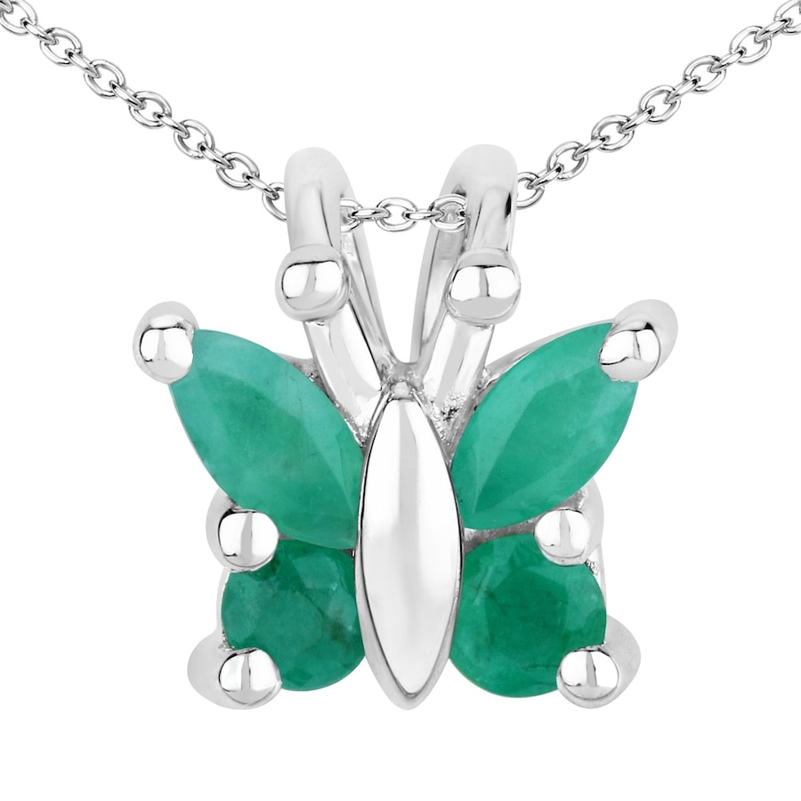 Rafaela Donata Kette Schmetterling Sterling Silber Rubin in Green Damen