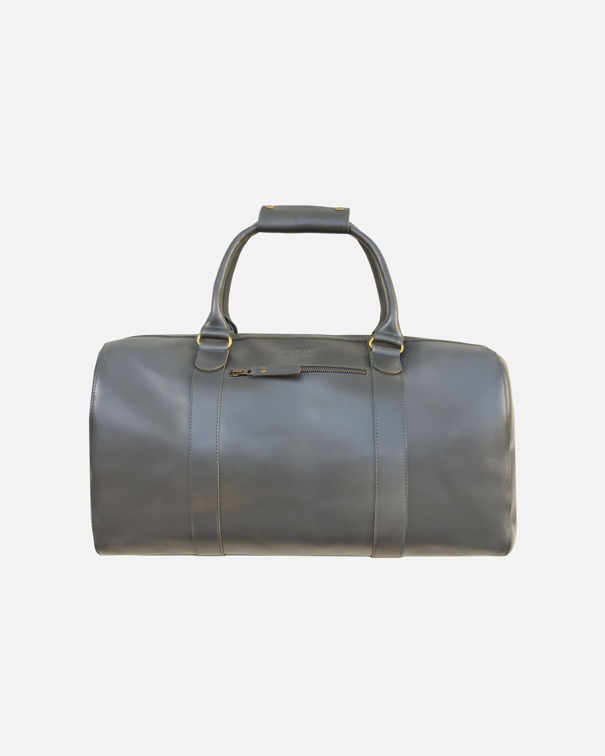 Handgepäckkoffer für Weiblich Buckle & Seam Willow Weekender Reisetasche Leder 50 cm anthrazit