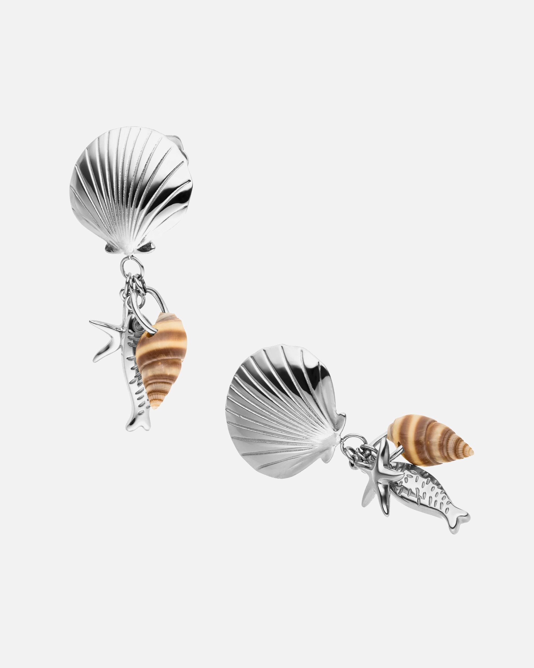 Ohrringe für Unisex Purelei Ocean Crush Ohrringe 100% Edelstahl Silber