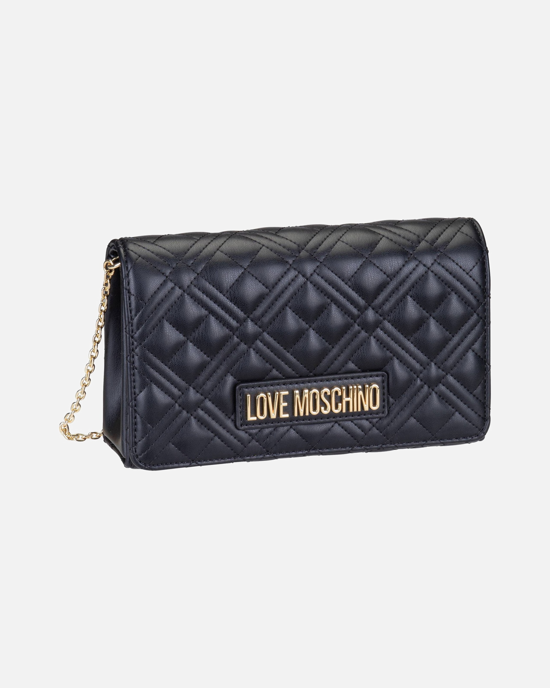 Umhängetasche für Weiblich Love Moschino Umhängetasche Smart Daily Bag Black Galvanica Oro