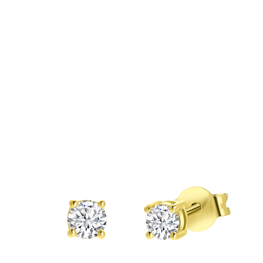 Lucardi Ohrringe 925 Silber Gold Damen