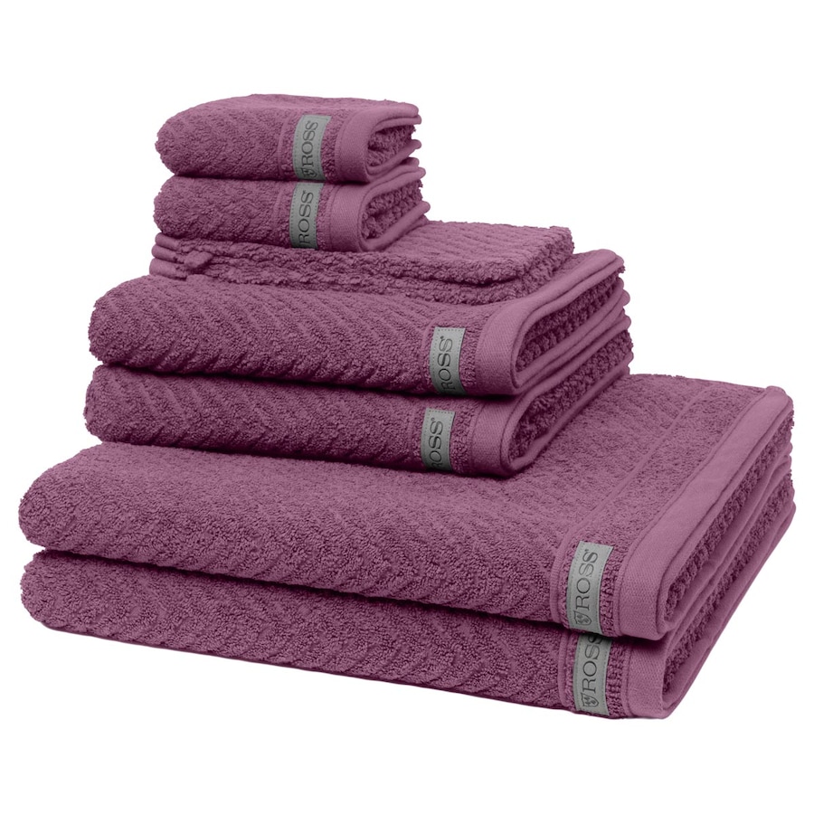 ROSS Smart 8-teilig Handtuch-Set Beere Rosegold