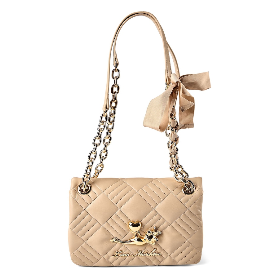 Love Moschino Frog Bag Schultertasche taupe Grau Damen