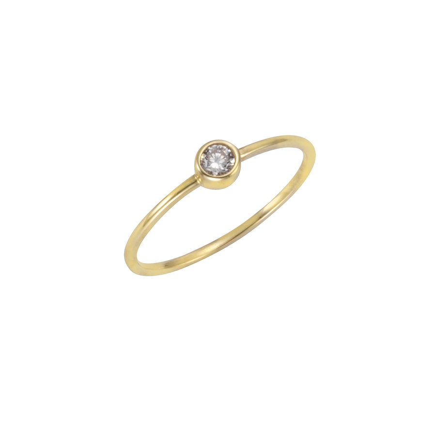 Celesta Ring 375/- Gelbgold Zirkonia weiß Gold 060 (19,1) Weiss Damen