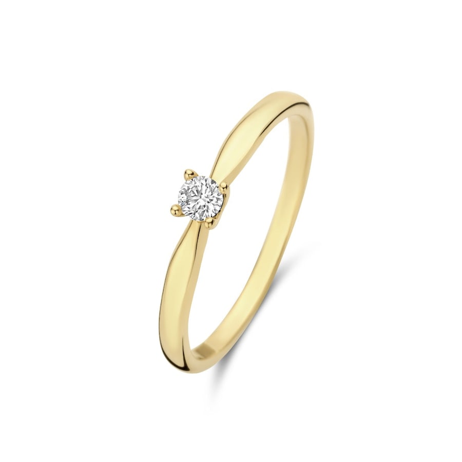 Isabel Bernard De la Paix Christine 14 Karat | Gold Ring Diamant 0.10 IBD330003-56 Damen