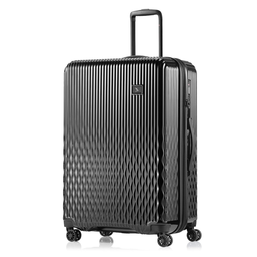 Pack Easy Flow 4 Rollen Trolley L 75 cm mit Dehnfalte schwarz Schwarz Herren