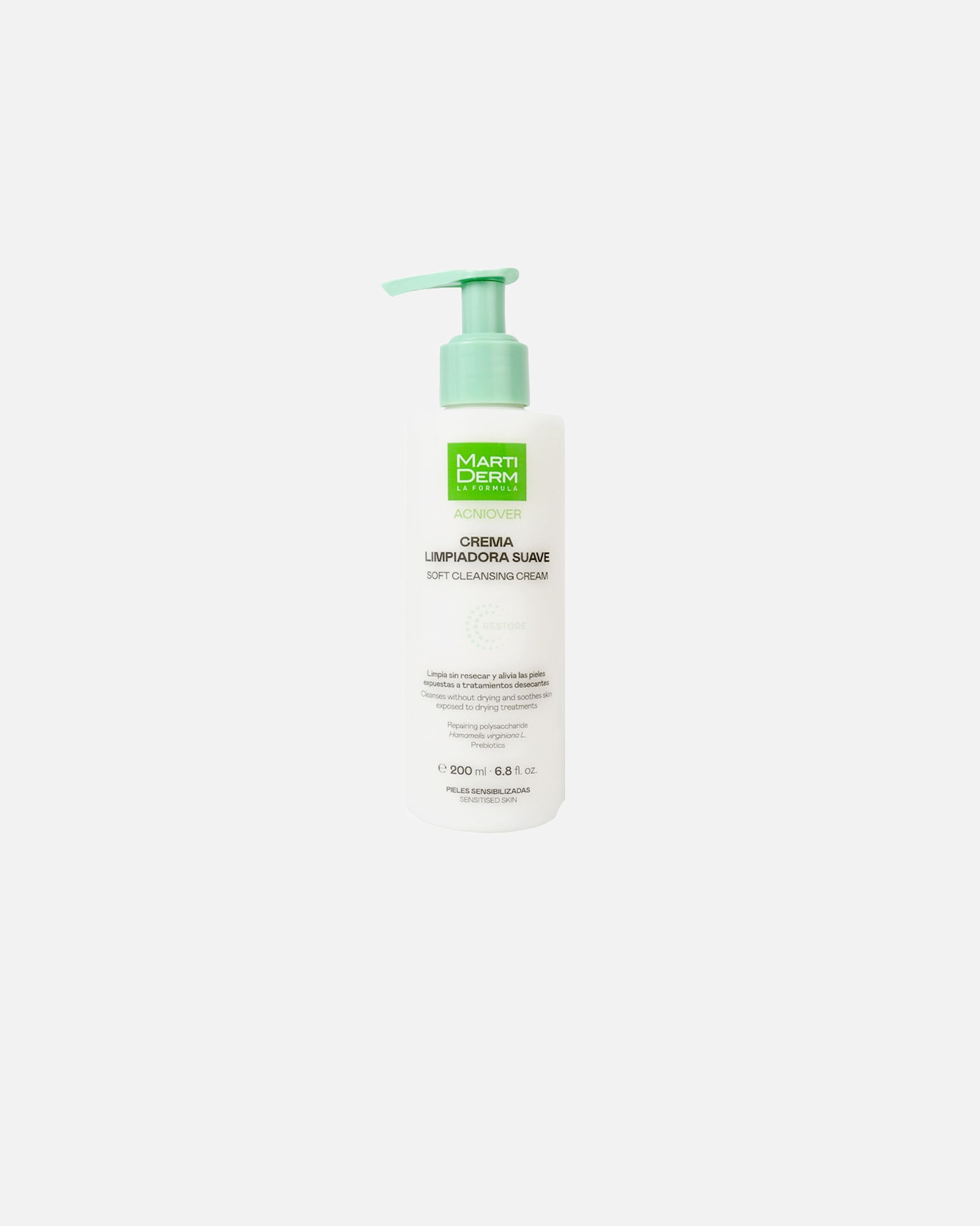 Reinigungsgel für Unisex Martiderm ACNIOVER sanfte Reinigungscreme 200 ml