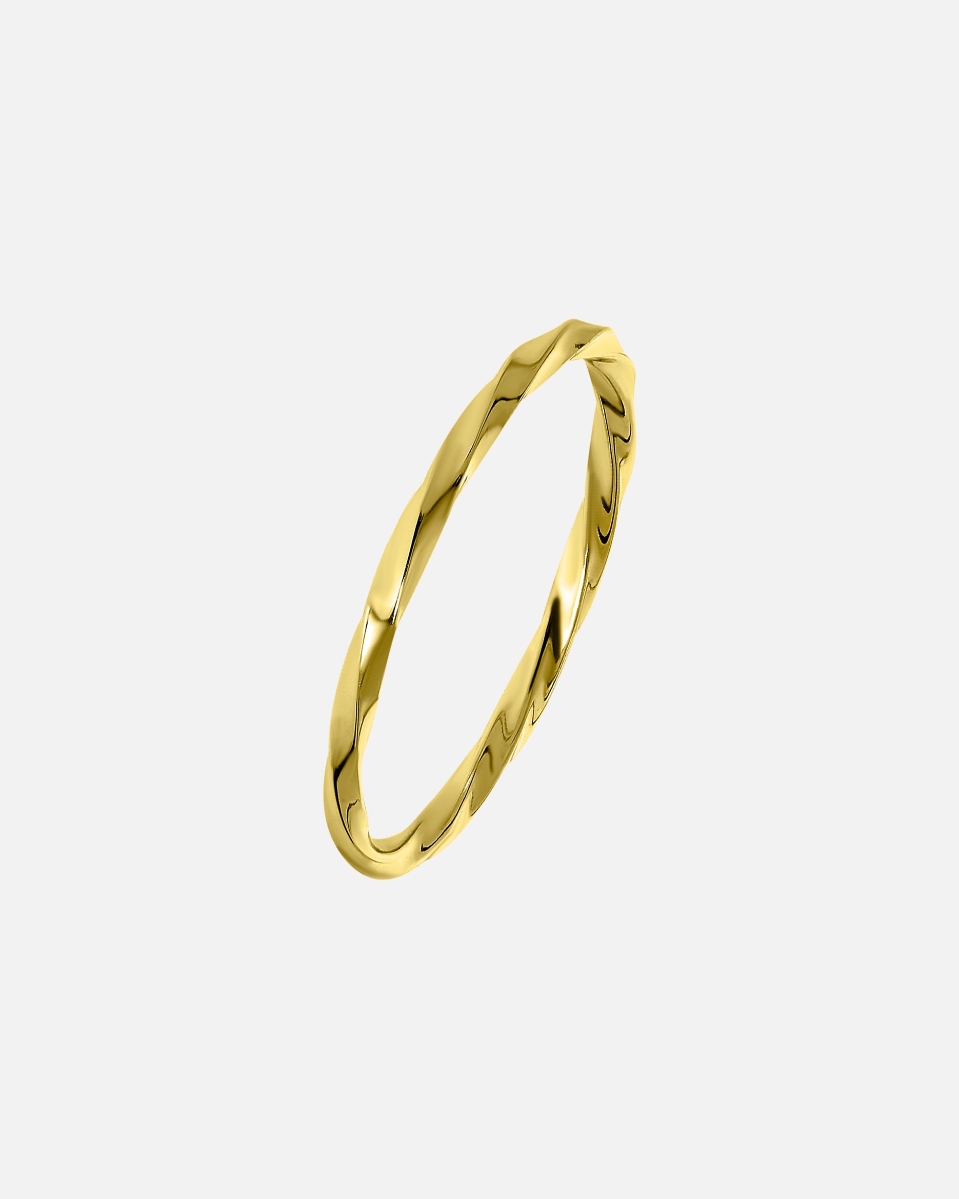 Ring für Weiblich Lucardi Ringe 925 Silber - goldfarbig 50mm