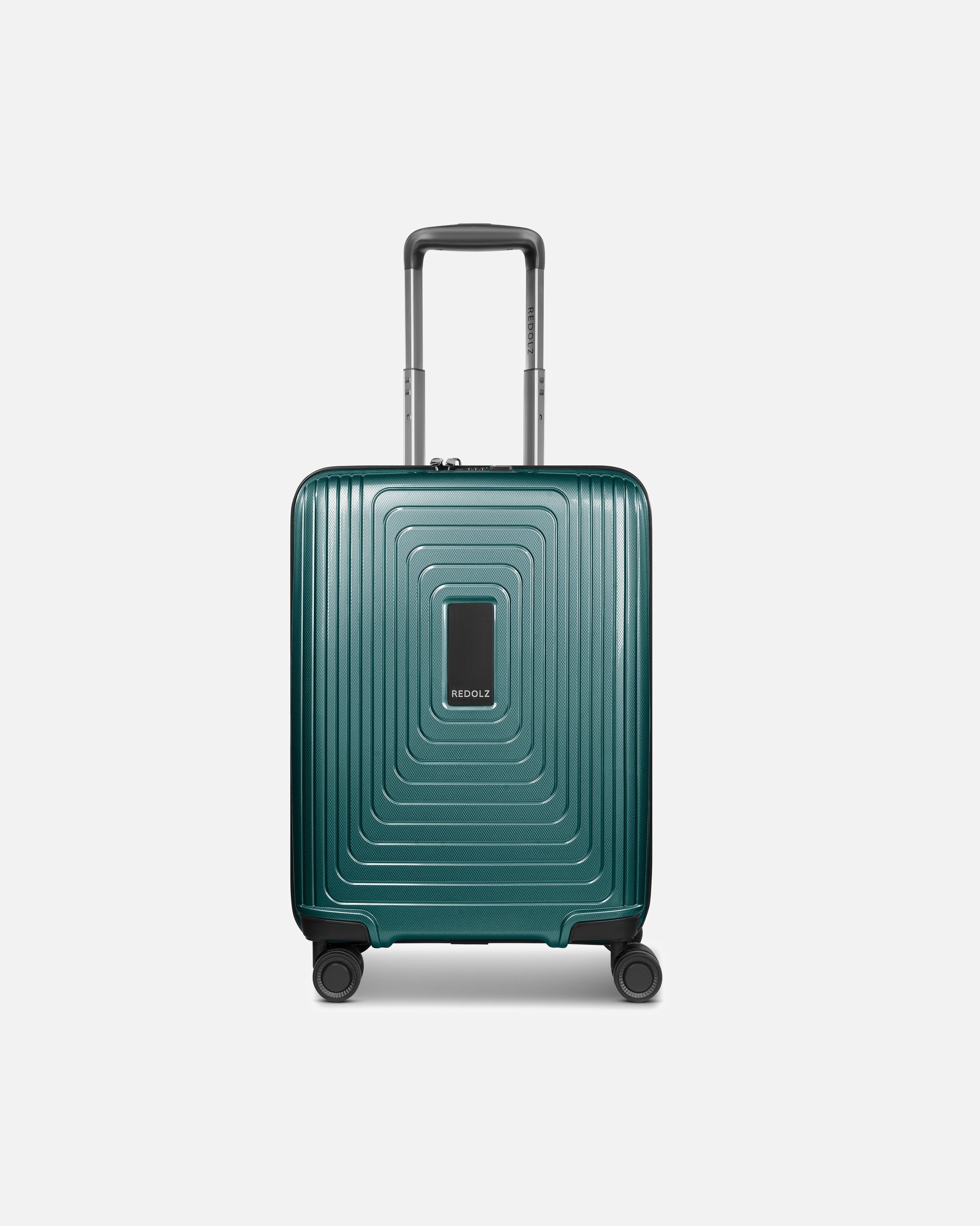 Handgepäckkoffer für Männlich Redolz Essentials 14 4-Rollen Kabinentrolley 55 cm slim pearl-green metallic