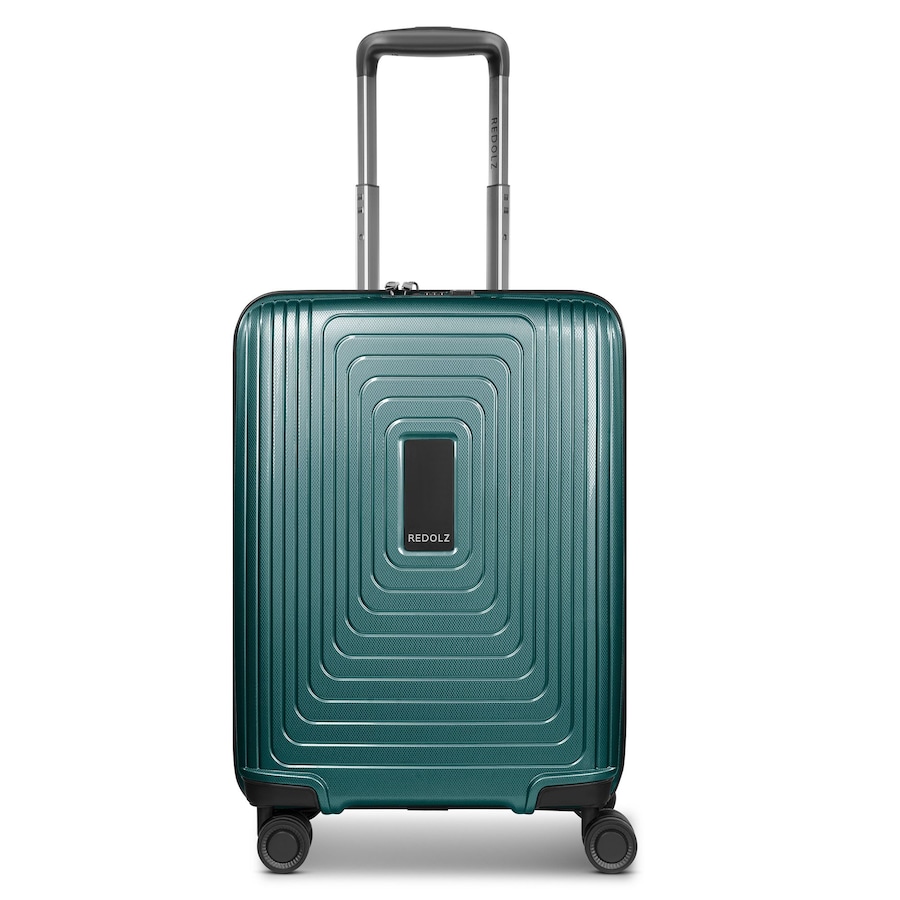 Redolz Essentials 14 4-Rollen Kabinentrolley 55 cm slim pearl-green metallic Petrol Herren