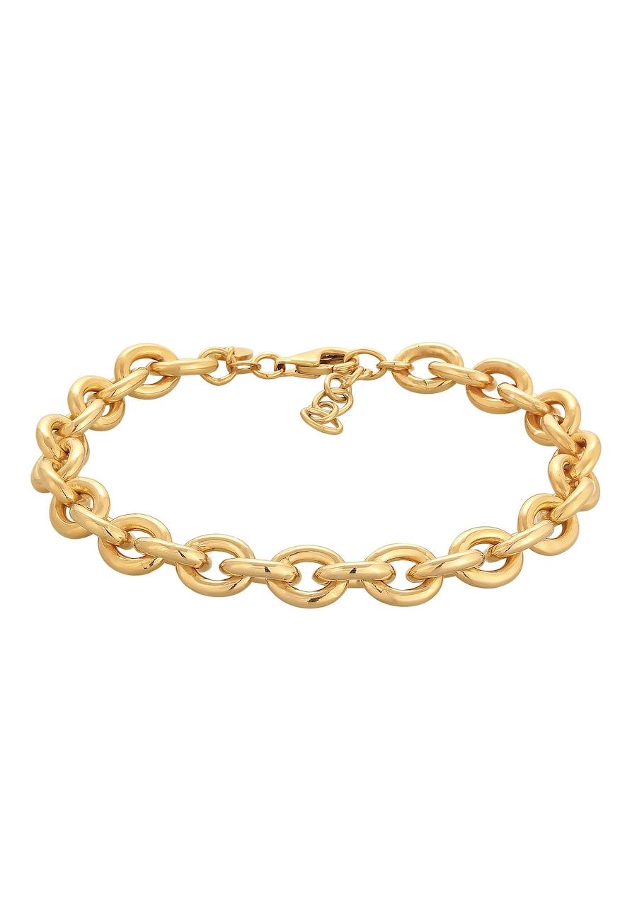 Elli PREMIUM Ankerkette Rolokette Unisex 925 Silber rhodiniert 16 Damen