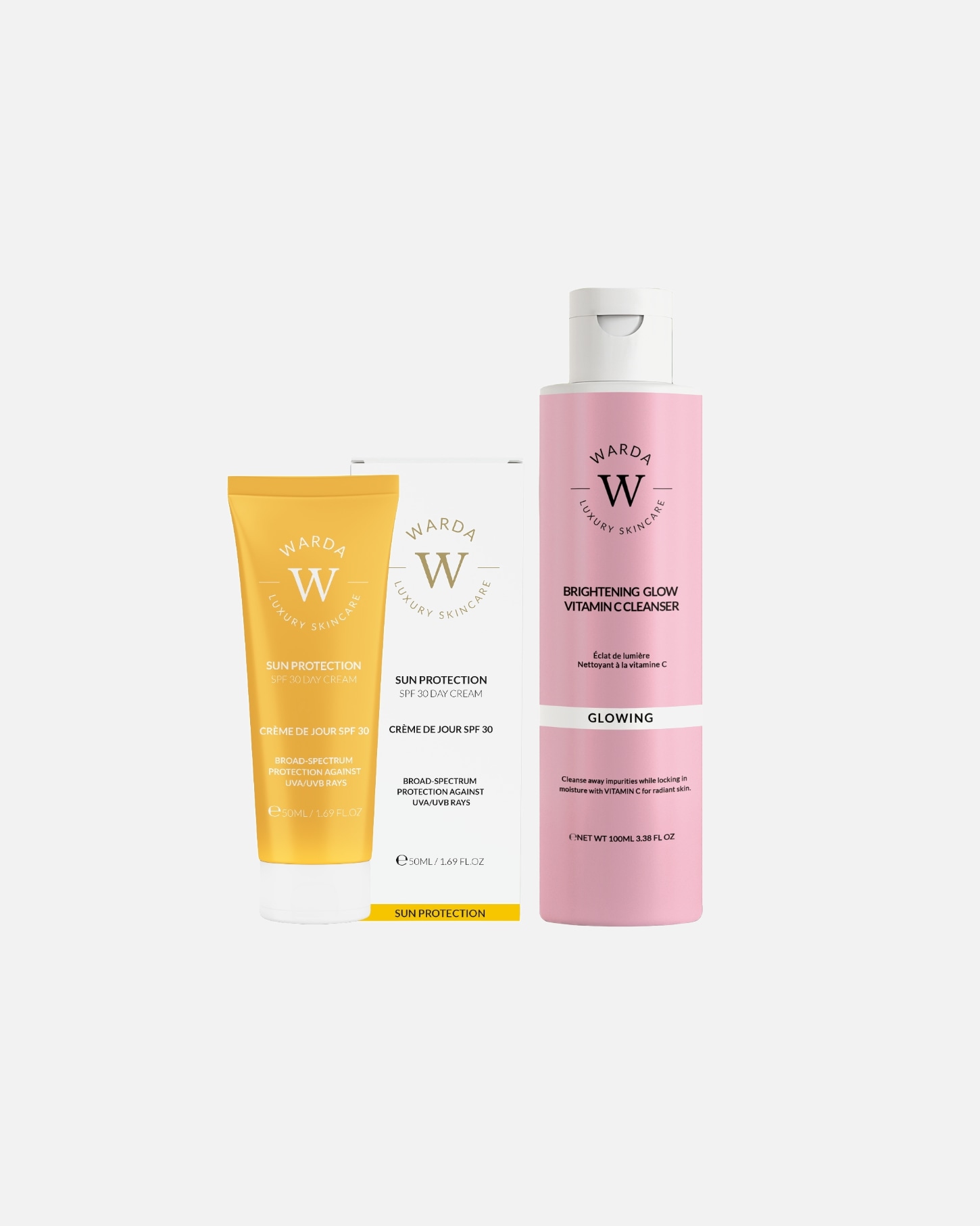 Gesichtspflegeset für Weiblich WARDA LUXURY SKINCARE Vitamin C Cleanser + SPF 1 Stück